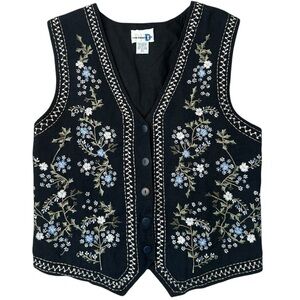 Paul Harris Design Men's Black Vest Sleeveless Layering Knit Size Large